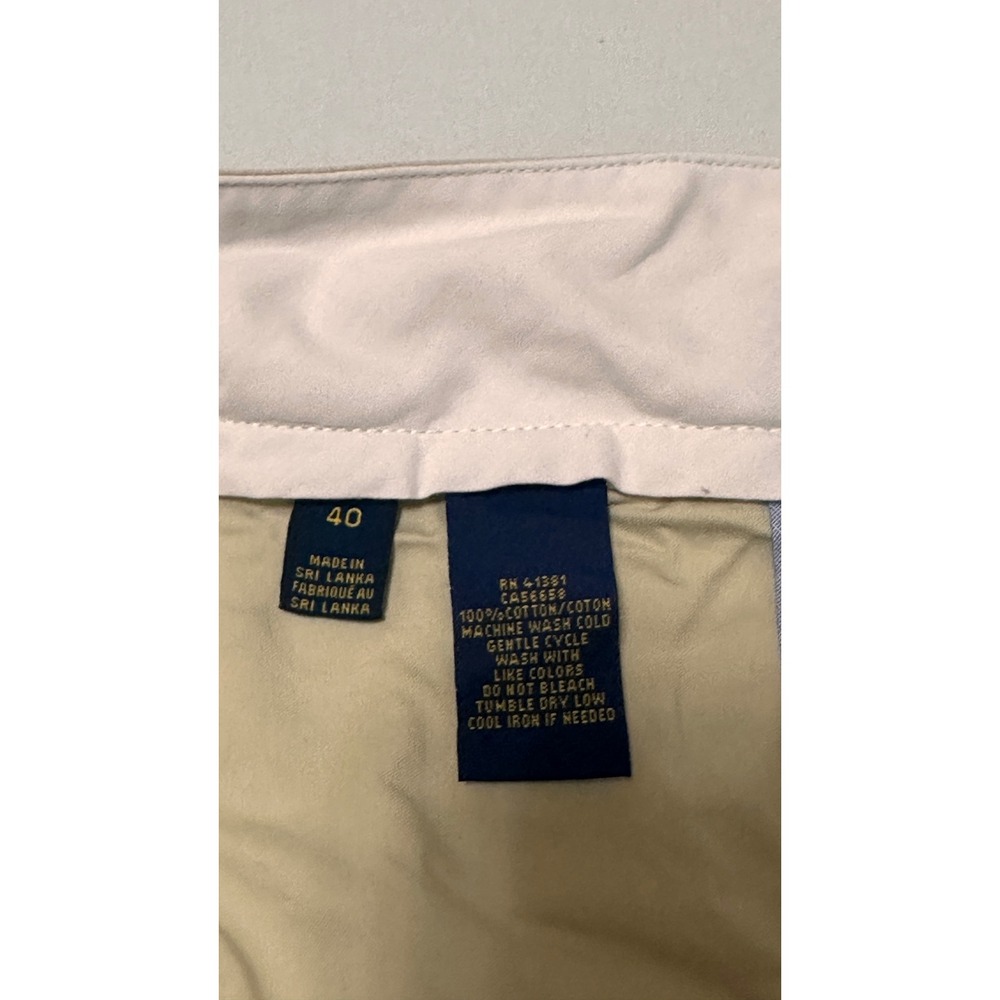 Polo Ralph Lauren Classic Fit Chino Shorts Mens 40 Tan Khaki Cotton 9" Inseam - Picture 4 of 8
